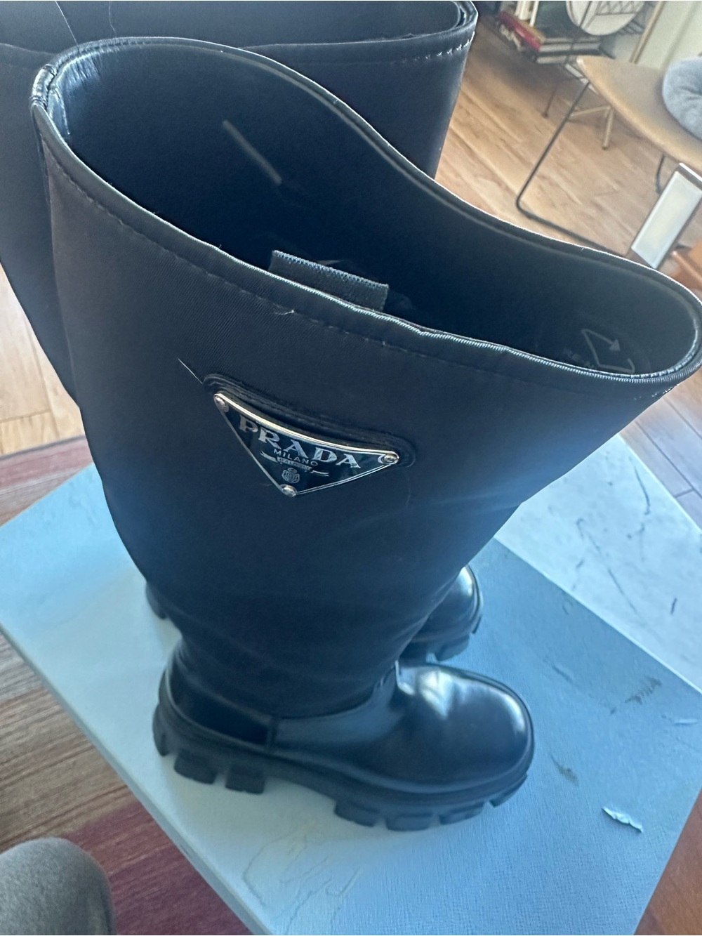 Prada boots with box
